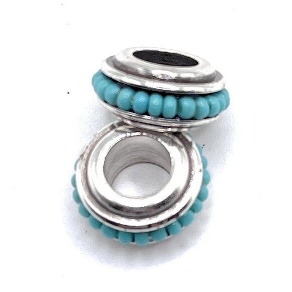 Brighton Turquoise Spacers Charm (set of 2) 2014 - Picture 1 of 1